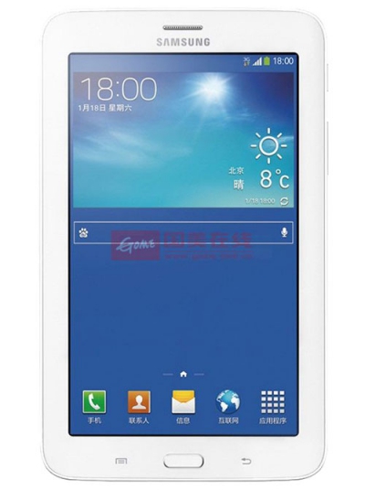三星（SAMSUNG） T111 GALAXY Tab3 Lite平板智能手机（奶白色）支持通话功能 双核1.2GHz 8GB内存